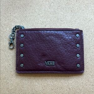 Vans Burgundy Wallet with Chain